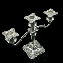 Discount Pamono Antique Victorian Silver Plated Candelabra, 1890s