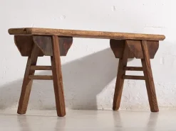 Pamono Antique Wabi Sabi Style Bench, 1870s> Benches