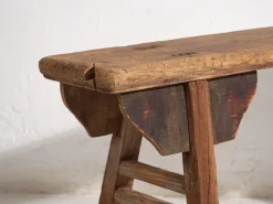 Pamono Antique Wabi Sabi Style Bench, 1870s><noscript><img width=