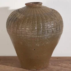 Pamono Antique Wabi-Sabi Style Ceramic Vase, 1900s> Vases