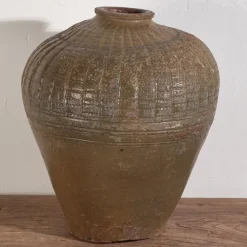 Pamono Antique Wabi-Sabi Style Ceramic Vase, 1900s> Vases