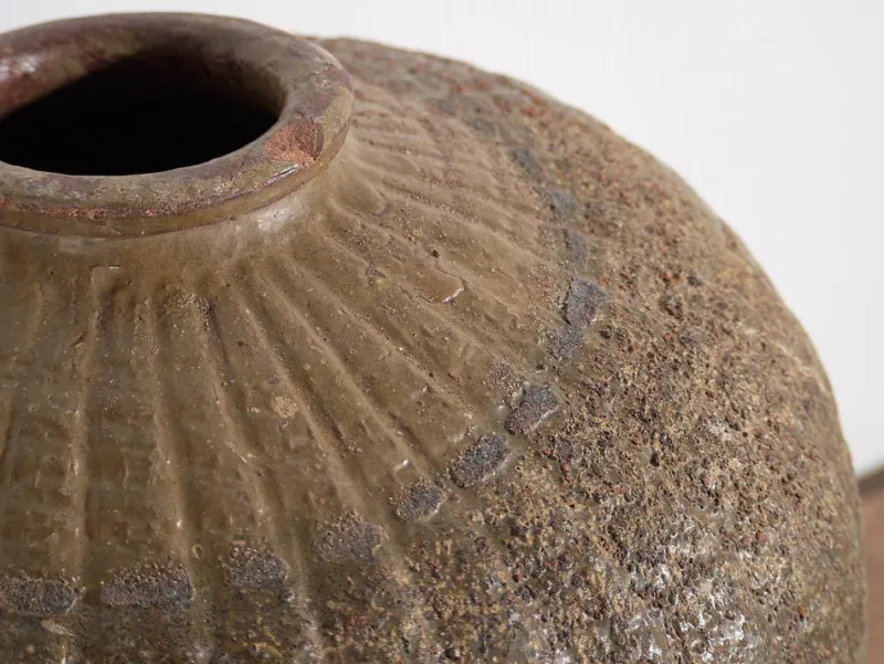 Pamono Antique Wabi-Sabi Style Ceramic Vase, 1900s> Vases