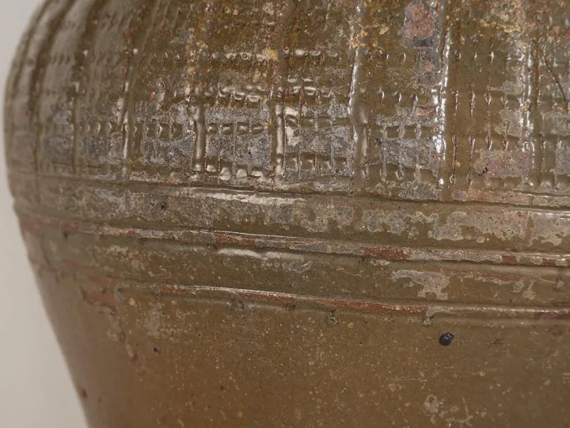 Pamono Antique Wabi-Sabi Style Ceramic Vase, 1900s> Vases