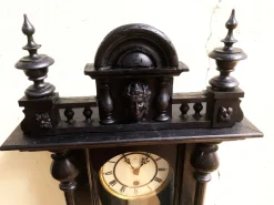 Pamono Antique Wall Clock from Junghans, 1880s><noscript><img width=
