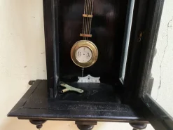 Pamono Antique Wall Clock from Junghans, 1880s><noscript><img width=