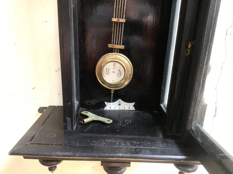 Pamono Antique Wall Clock from Junghans, 1880s> Clocks