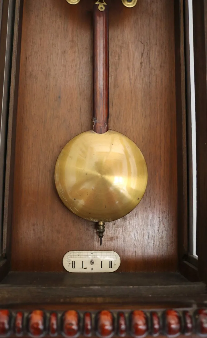 Online Pamono Antique Wall Clock, 1890s