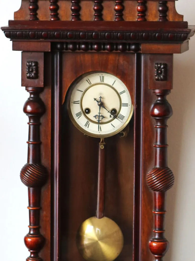 Online Pamono Antique Wall Clock, 1890s