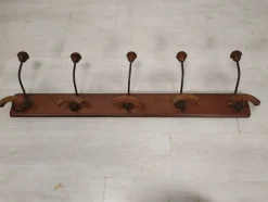 Pamono Antique Wall-Mounted Coat Rack><noscript><img width=
