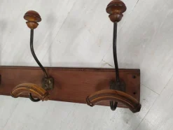Pamono Antique Wall-Mounted Coat Rack><noscript><img width=