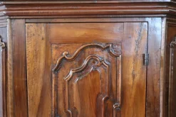 Outlet Pamono Antique Walnut Corner Cabinets, 1600s, Set of 2