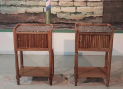 Pamono Antique Walnut Nightstand> Nightstands