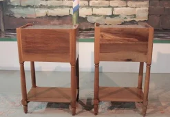 Pamono Antique Walnut Nightstand><noscript><img width=