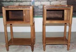 Pamono Antique Walnut Nightstand><noscript><img width=