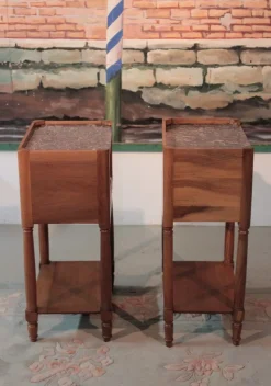 Pamono Antique Walnut Nightstand><noscript><img width=