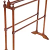 Discount Pamono Antique Walnut Towel Rail Stand, 1900s