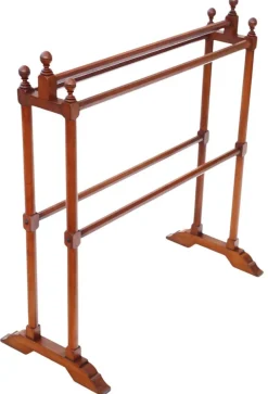 Discount Pamono Antique Walnut Towel Rail Stand, 1900s