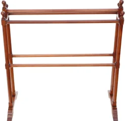 Discount Pamono Antique Walnut Towel Rail Stand, 1900s