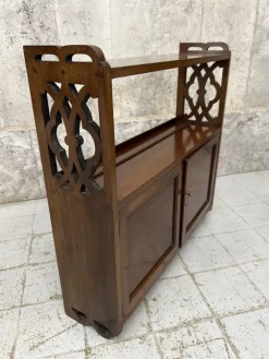 Online Pamono Antique Walnut Wall Mounted Cabinet, 1890s