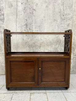 Online Pamono Antique Walnut Wall Mounted Cabinet, 1890s