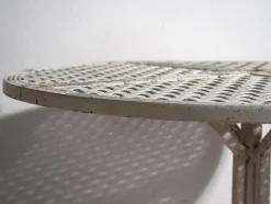 Pamono Antique White Round Outdoor Table, 1930s><noscript><img width=