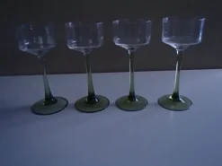 Pamono Antique White Wine Crystal Glasses, Set of 10> Glassware
