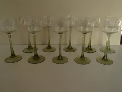 Pamono Antique White Wine Crystal Glasses, Set of 10><noscript><img width=
