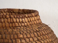 Pamono Antique Wicker Basket with Lid, 1920s><noscript><img width=