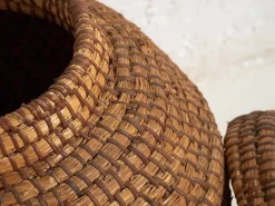 Pamono Antique Wicker Basket with Lid, 1920s><noscript><img width=