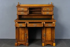 Hot Pamono Antique Wilhelminian Oak Secretaire Desk