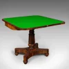 Pamono Antique William IV English Fold-Over Card Table, 1835> Game Tables