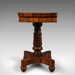 Pamono Antique William IV English Fold-Over Card Table, 1835><noscript><img width=
