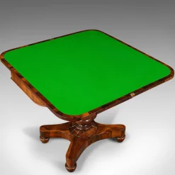 Pamono Antique William IV English Fold-Over Card Table, 1835><noscript><img width=