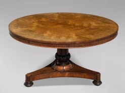 Best Pamono Antique William IV Rosewood Centre Table, 1830