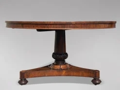 Best Pamono Antique William IV Rosewood Centre Table, 1830