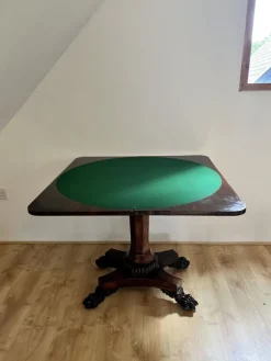 Pamono Antique William IV Rosewood Card Table, 1830s><noscript><img width=