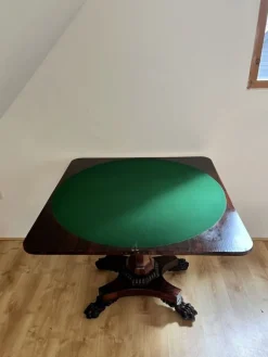 Pamono Antique William IV Rosewood Card Table, 1830s><noscript><img width=
