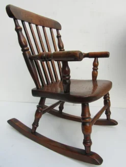 Best Pamono Antique Windsor Children's Rocking Chair, 1850