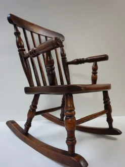 Best Pamono Antique Windsor Children's Rocking Chair, 1850