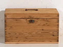 Pamono Antique Wood Chest, 1920s><noscript><img width=