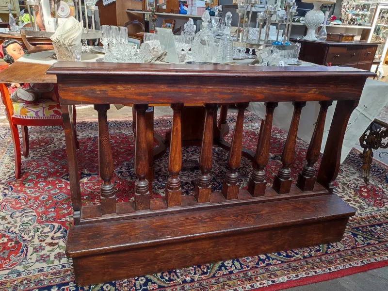 Pamono Antique Wooden Balustrade, 1890s> Architectural Elements