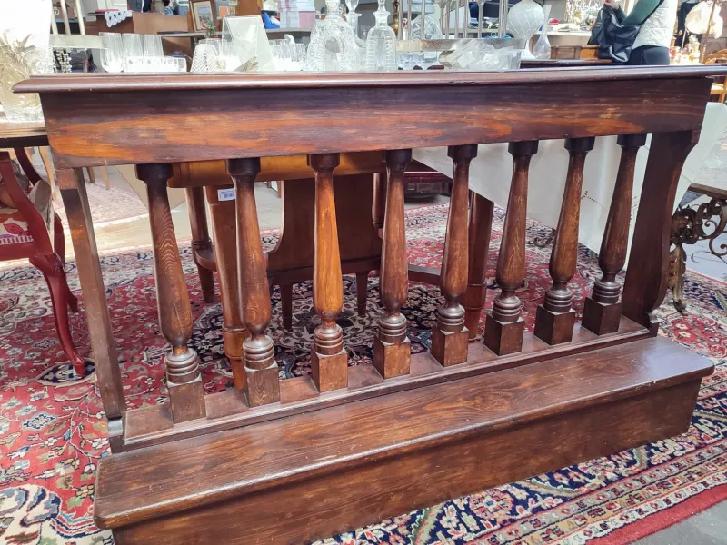Pamono Antique Wooden Balustrade, 1890s> Architectural Elements