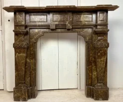 Pamono Antique Wooden Fireplace Mantle, 1900s> Fireplaces And Mantels