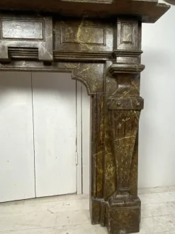 Pamono Antique Wooden Fireplace Mantle, 1900s><noscript><img width=