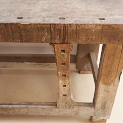 Pamono Antique Workbench in Wood><noscript><img width=