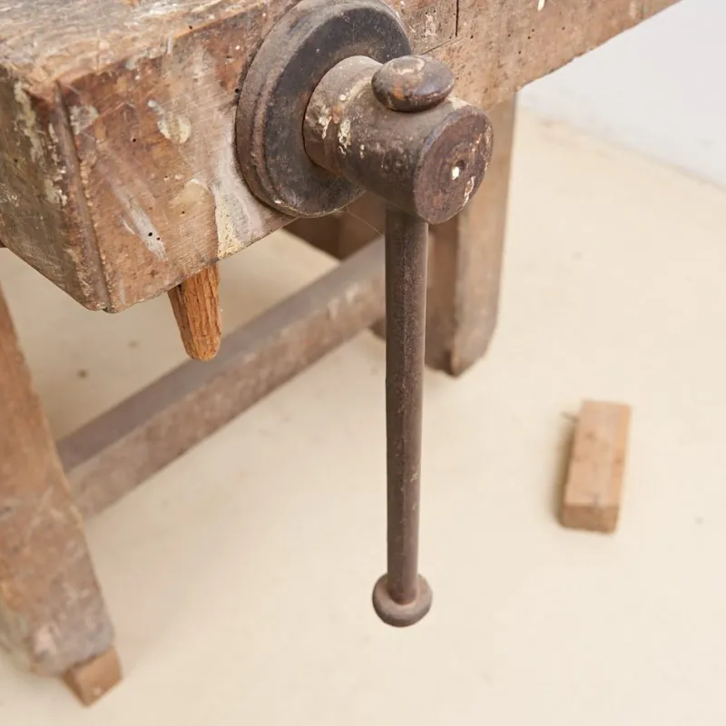 Pamono Antique Workbench in Wood> Worktables & Workbenches