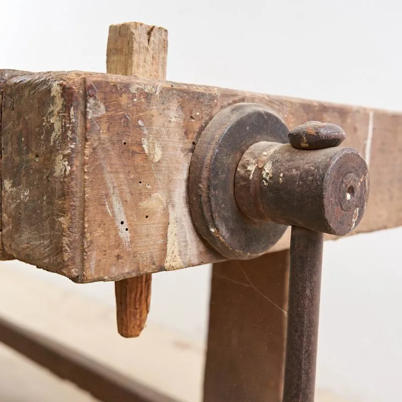Pamono Antique Workbench in Wood> Worktables & Workbenches