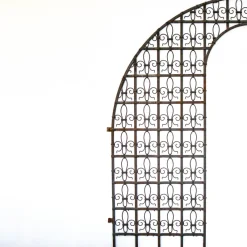 Pamono Antique Wrought Iron Garden Gate, France, Late 19th Century> Garden Accessories
