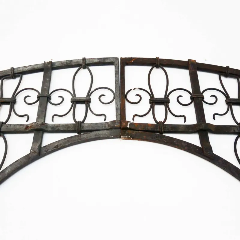 Pamono Antique Wrought Iron Garden Gate, France, Late 19th Century> Garden Accessories