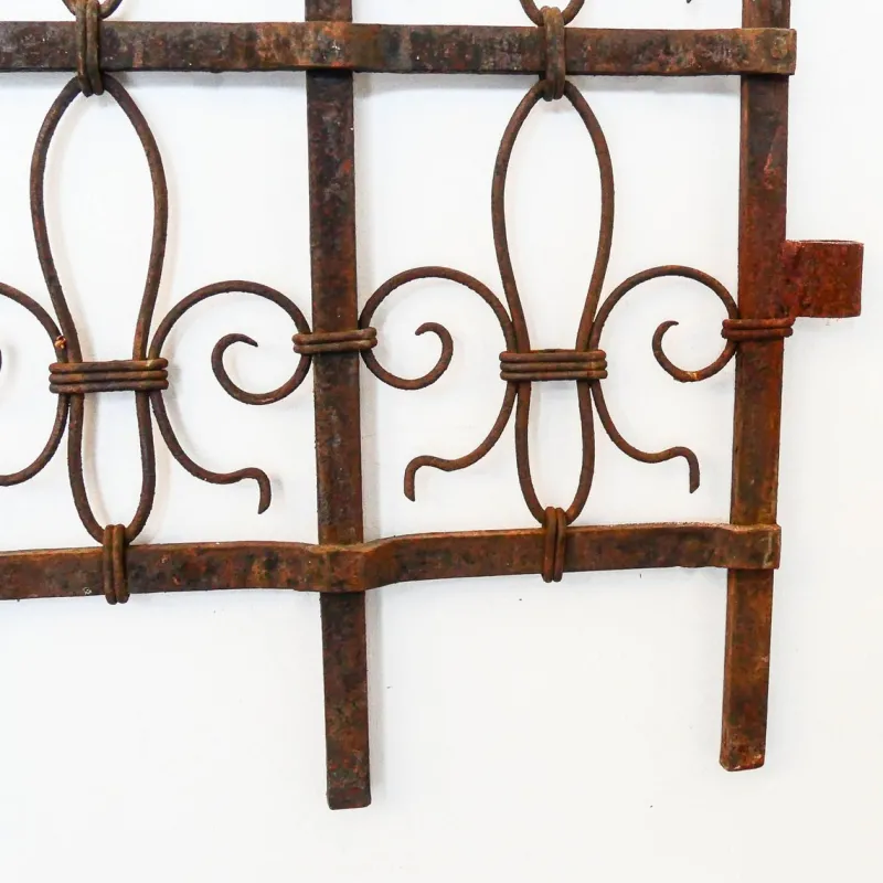 Pamono Antique Wrought Iron Garden Gate, France, Late 19th Century> Garden Accessories